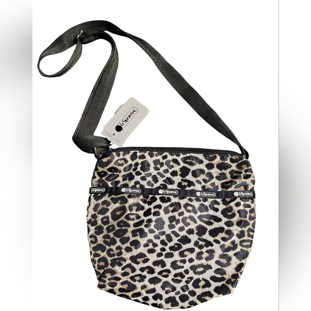 NWT LeSportsac Leopard Print Crossbody Bag